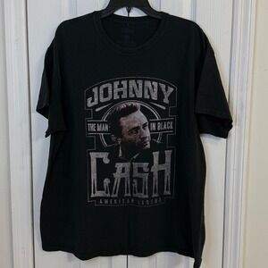 Johnny Cash T-Shirt‎ The Man In Black American Legend Graphic Tee XL